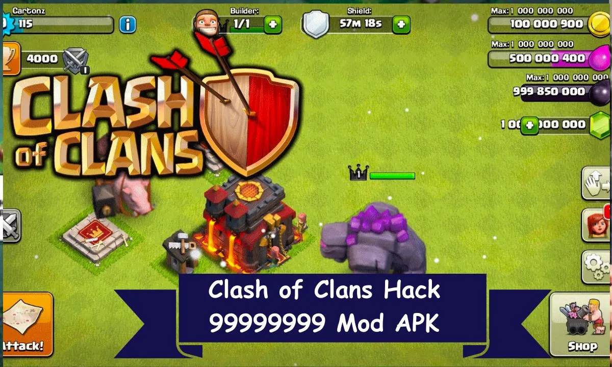 Clash of Clans Hack 99999999 Mod APK